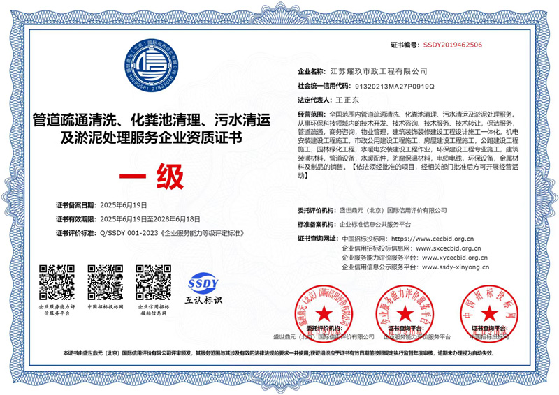 商铺企业资质证书